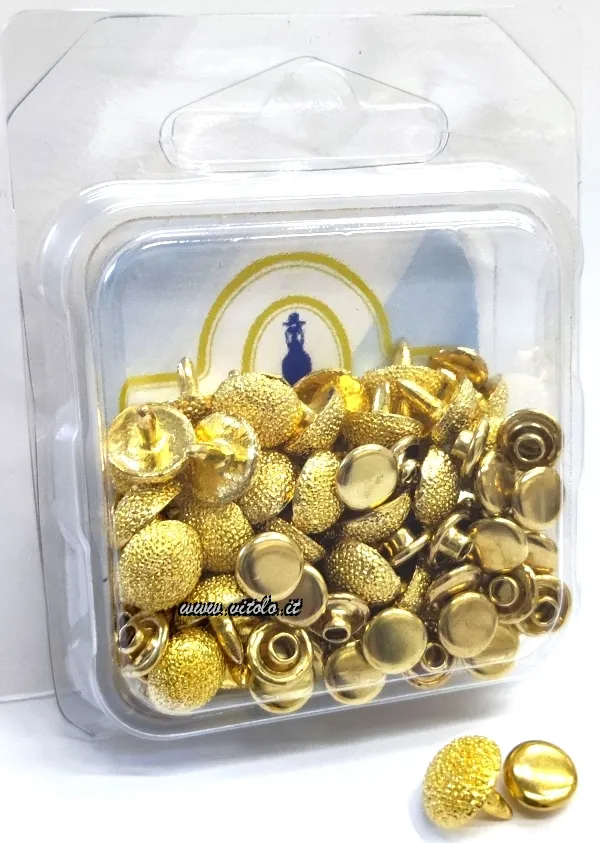 Rivetti testa gioiello da 10 mm, ideali per jeans