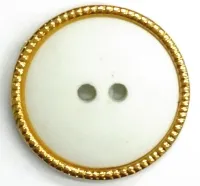 Polyesterknöpfe mit 2 Löchern in elegantem Gold