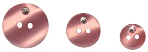 Bottoni 2 fori c/strass, pratici e decorativi