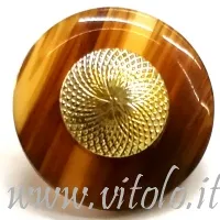 Bottoni metallizzati Tartaruga/oro fresato