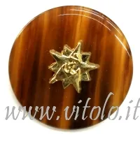 Bottoni metallizzati Tartaruga/stella oro