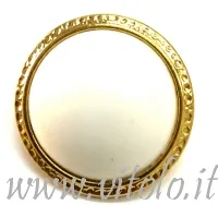 Bottoni per cuoco Tipo perla/bordo oro inciso