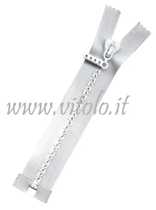 Chiusure lampo resina C/strass swarovski