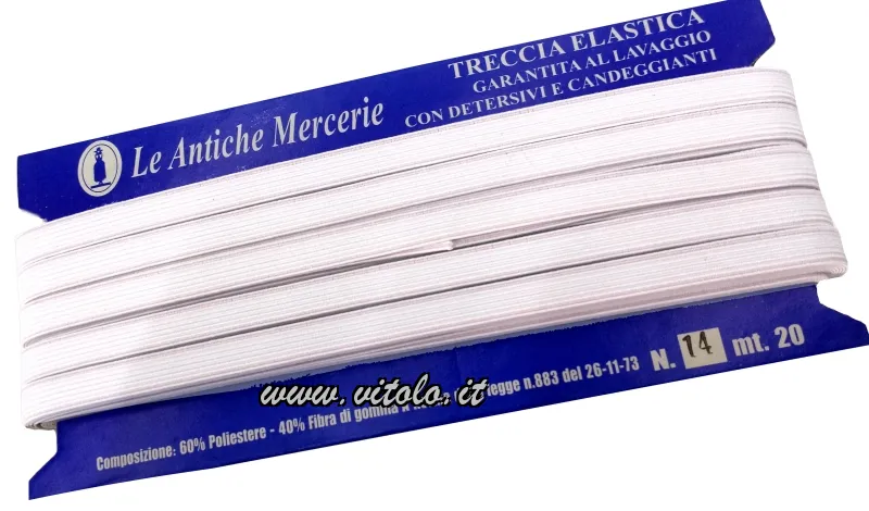 Elastico treccia Termolavabile bordato
