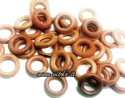 Anelli in legno da 22mm, pratici e funzionali
