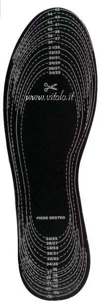 Solette per calzature Carbone ritagliabili