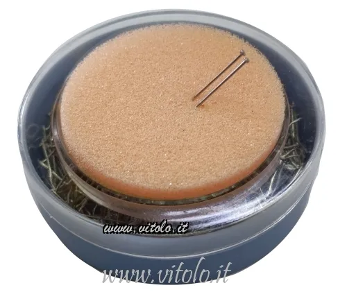 Spilli in ottone nichelato, robusti e utili per sartoria