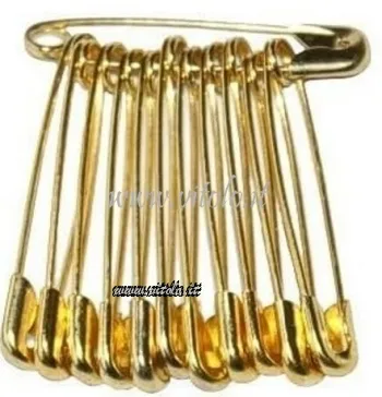 Spilli sicurezza Ottone dorato