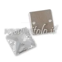 Strass ricamo swarovski Quadrato a punta 2 fori