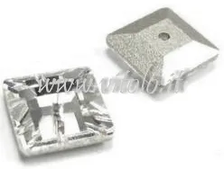 Strass ricamo swarovski Quadrato 1 foro centrale