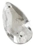 Strass per ricamo Goccia 2 fori