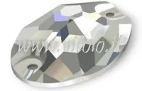 Strass per ricamo Ovale 2 fori