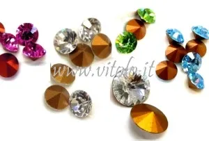 Strass per ricamo Swarovski tondo conico