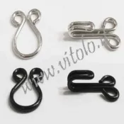 Steel hooks for corsets and skirts