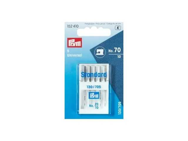 Prym sewing machine needles 130/705h-70 in a pack of 5