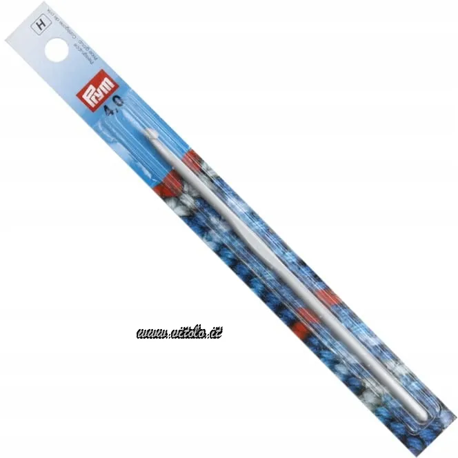 Prym aluminum crochet hook 4, 0mm, compact and functional