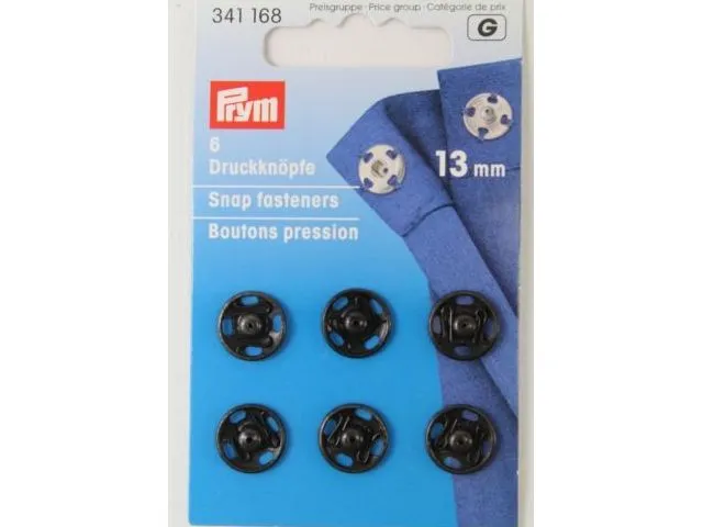 Bottoni automatici in ottone da 13mm