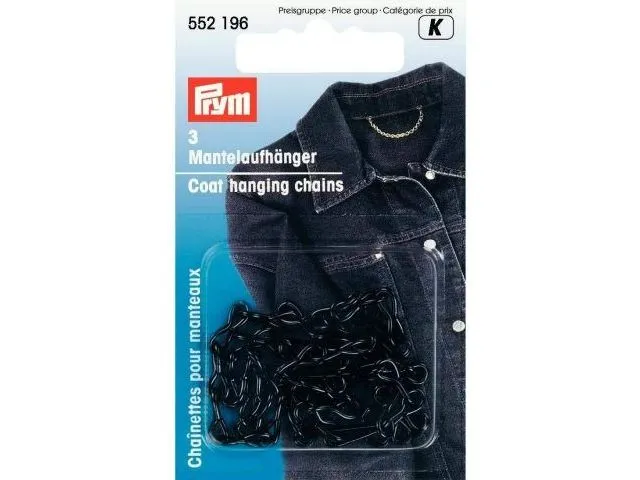 Enganches de cap Prym en tarjeta de 3 piezas