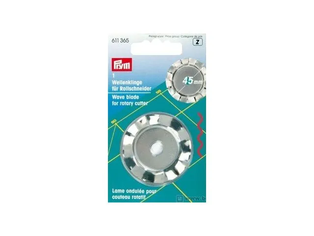 Lama ondulata 45mm Prym per tagli precisi e puliti in