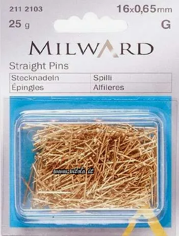 Milward Eisennadeln in einer 25g Blisterpackung