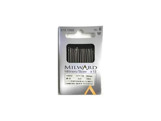 Aghi Milward per cucire a mano, modista n