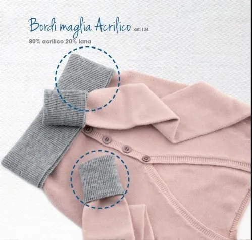 Bordo maglia Marbet in confezione da 1 pezzo 80x16cm