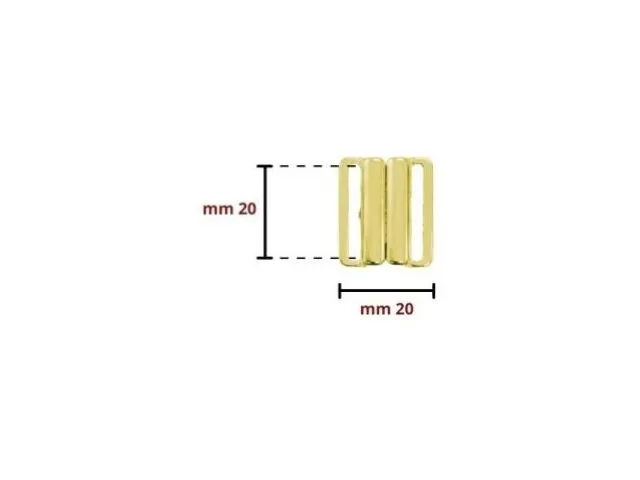 Fermetures de soutien-gorge Marbet dans un sachet de 6