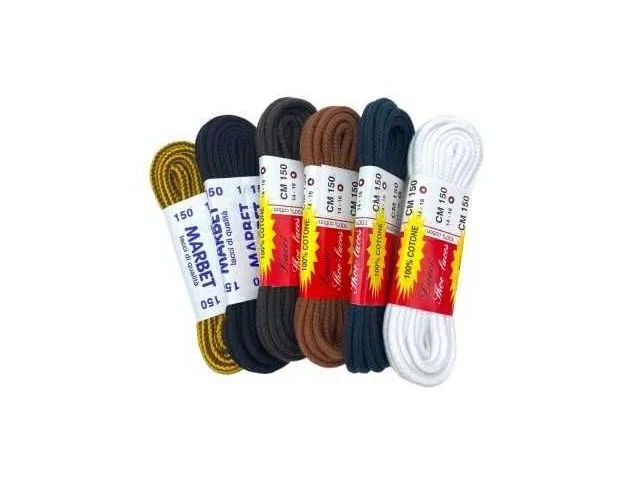 Lacci in cotone tondi da 150 cm