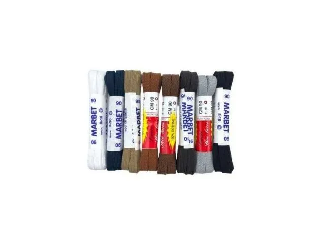 Lacci sport 90 cm Marbet in blister da 1 paio