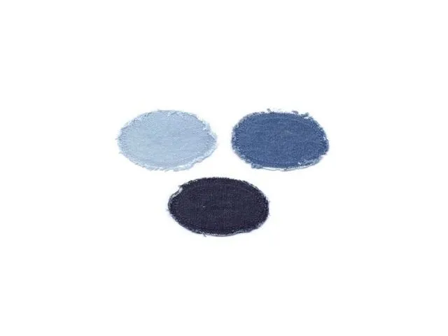 Parche termoadhesivo ovalado Marbet de denim
