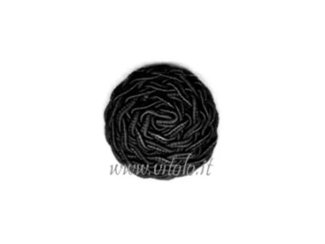 Fleur bombée en passementerie