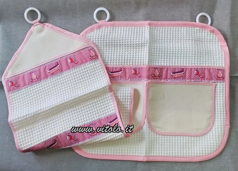 Kit da ricamare Portarotoli e portaoggetti