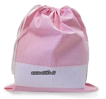 Kit da ricamare Sacchetto c/tela aida