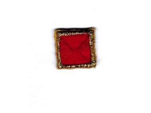 Versatile square iron-on patches in a bag of 6 pieces