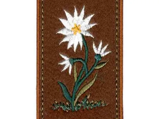 Parche planchado en forma de flor