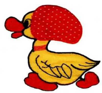 Patch thermocollant en forme de canard