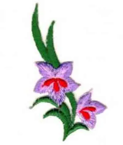 Appliqués thermocollants en forme de fleurs pour tissus