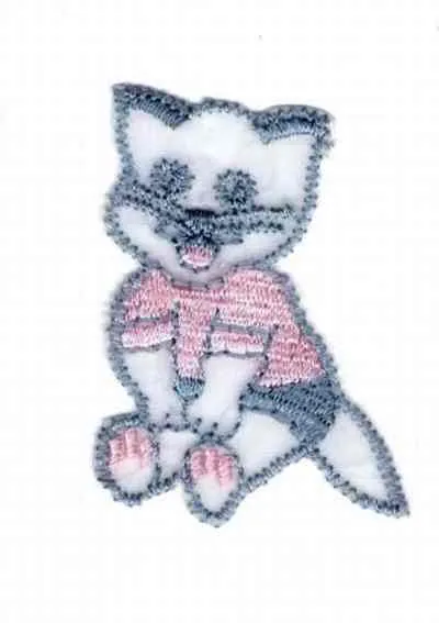 Patches thermocollants en forme de chat