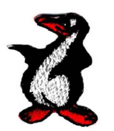 Applicazioni termoadesive a forma di pinguino