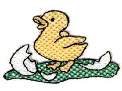 Aplicaciones termoadhesivas en forma de patito en paquete