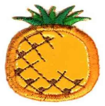 Termoadesive Ananas in busta da 2 pezzi